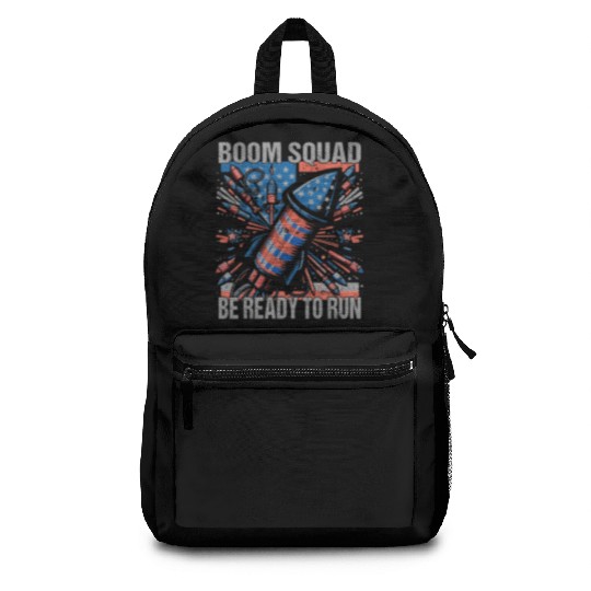 Boom Squad Be Ready To Run 4th of July Fireworks Backpacks