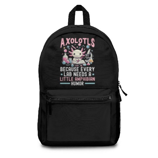 Axolotl Science Teacher Mexican Salamander Backpacks