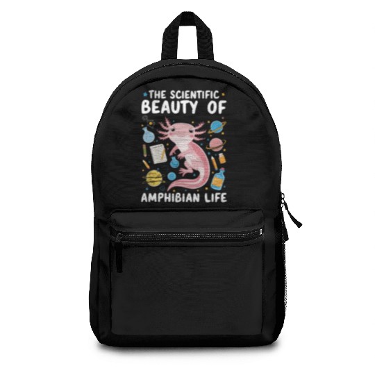 Axolotl Science Teacher Mexican Salamander Backpacks