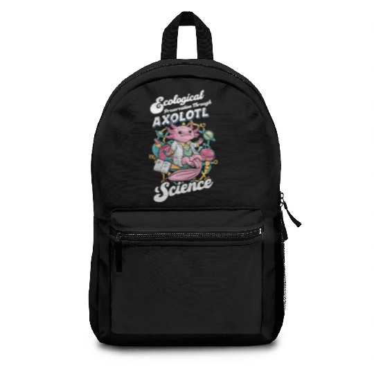 Axolotl Science Teacher Mexican Salamander Backpacks