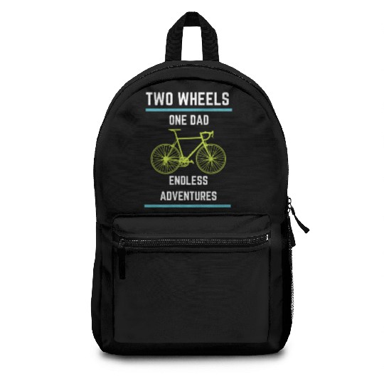 Funny cycliste dad bicycle gift Backpacks