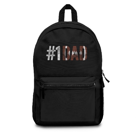 Football Lover Daddy Daughter Backpacks