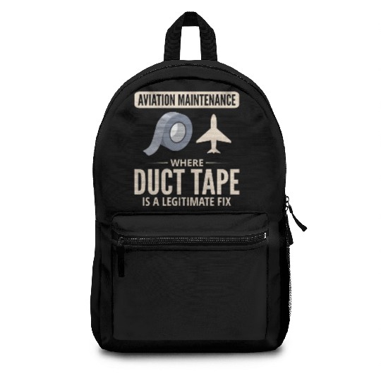 Aircraft Mechanic Aviation Technician Duct Tape Backpacks