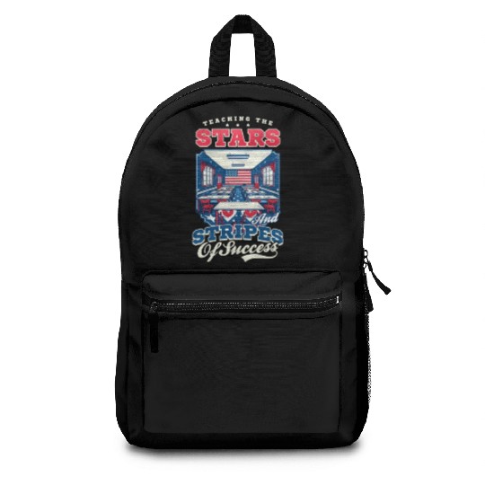 Patriotic Teacher Teaching Stars Stripes Success Backpacks