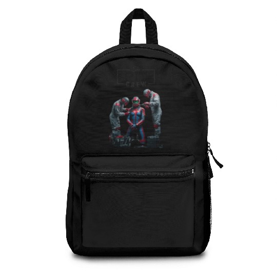 pit crew race car driver dank tank Backpacks