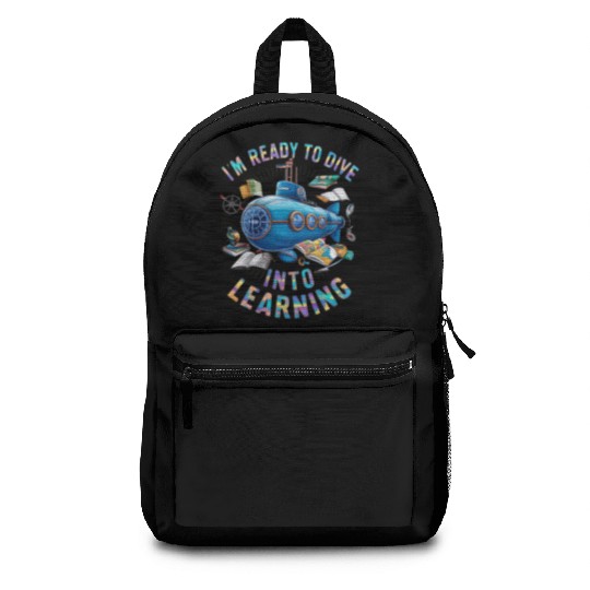 Ready To Dive Into Learning Back School Submarine Backpacks