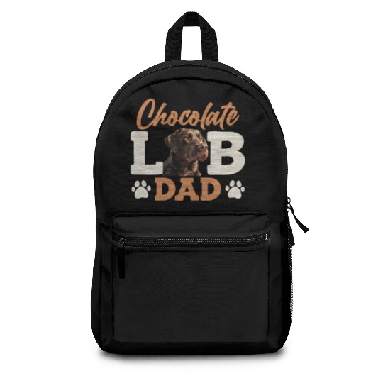 Labrador Owner CHOCOLATE LAB DAD Labrador Dog Backpacks