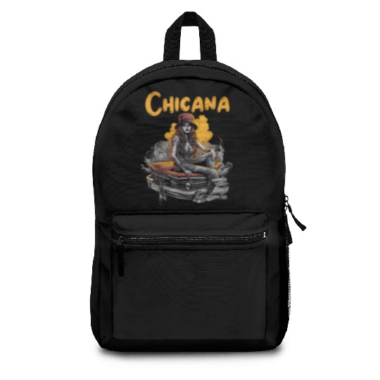 Chicana Lowrider Clothes Mexican American Backpacks