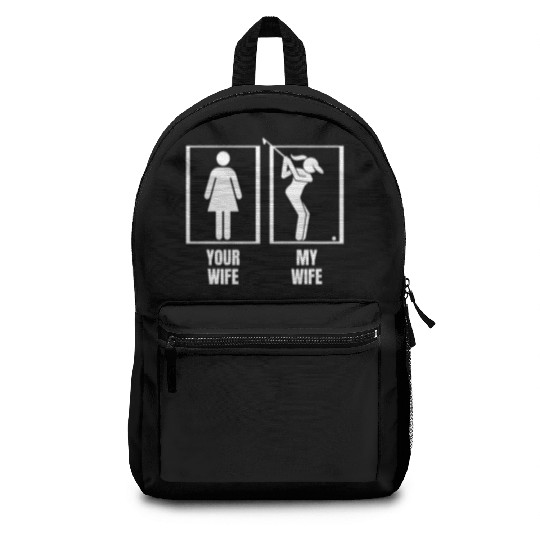Golfing Your Wife My Wife Proud Husband Golf Backpacks