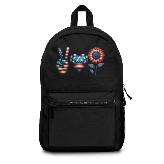 Peace Love America Backpacks