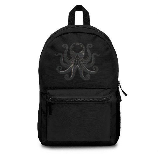 Minimalism Cool Octopus with Sunglasses Backpacks