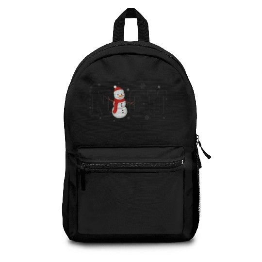 NICU Christmas Snowman Nurse Backpacks