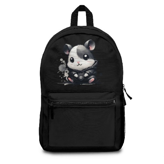 Charcoal Hip Hop Hamster Backpacks