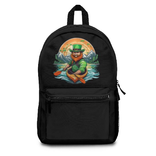 St. Patrick's Day Shamrock St Paddy's Day Kayak Backpacks
