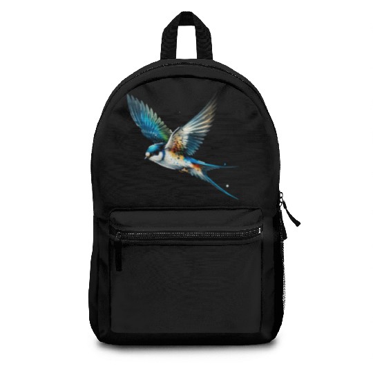 Watercolour Australian Hobby In Flight Backpacks