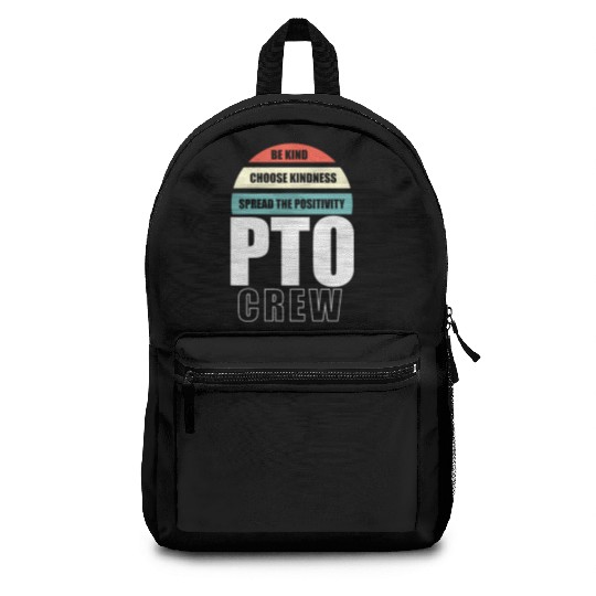 PTO Crew School Volunteer Parent Teacher Backpacks