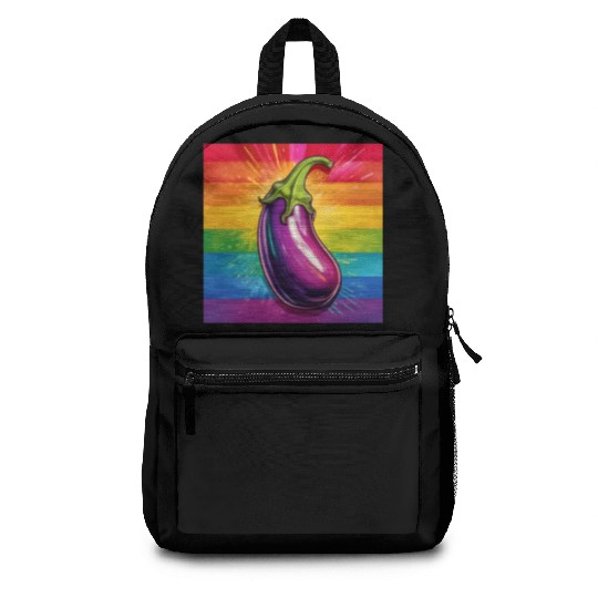 LGBTQ Eggplant Backpacks