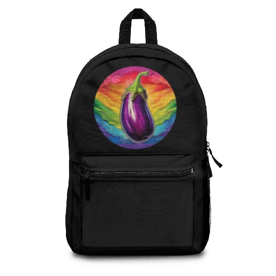 LGBTQ Eggplant Backpacks