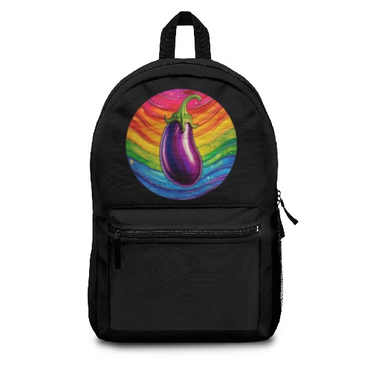 LGBTQ Eggplant Backpacks