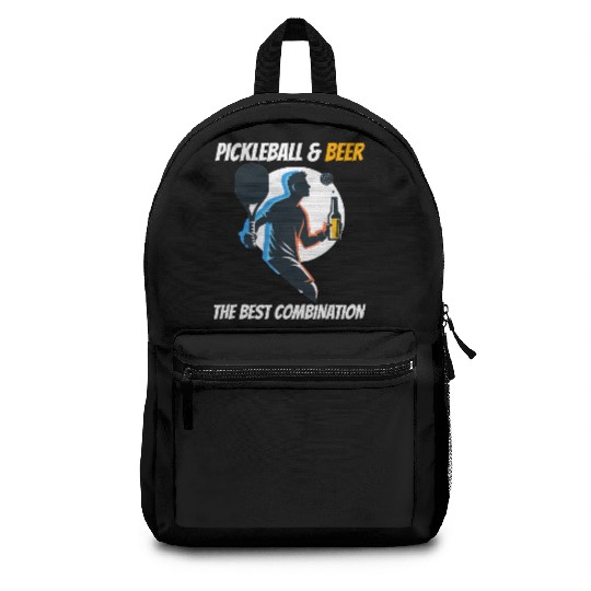 Pickleball & Beer The Best Combination Fun Graphic Backpacks