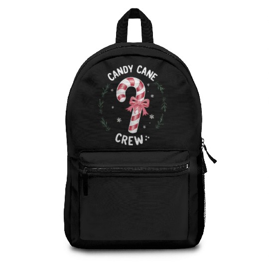 Candy Cane Crew Funny Christmas Candy Lover Xmas Backpacks
