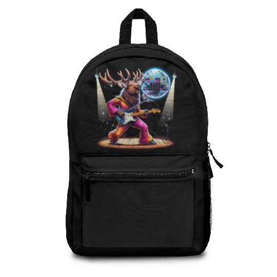 Disco Ball Guitar Elk Backpacks