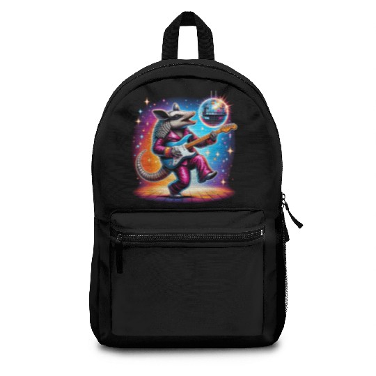 Disco Ball Guitar Armadillo Backpacks