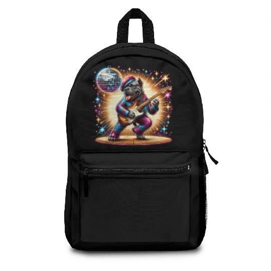 Disco Cane Corso dog Backpacks