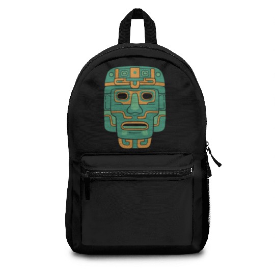 Aztec God Ancient Mythology Huitzilopochtli Mask Backpacks