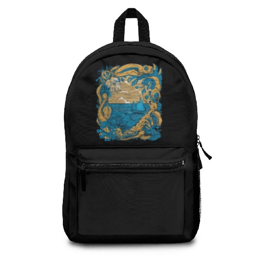 Sun Kissed Shores A Mediterranean Odyssey Backpacks