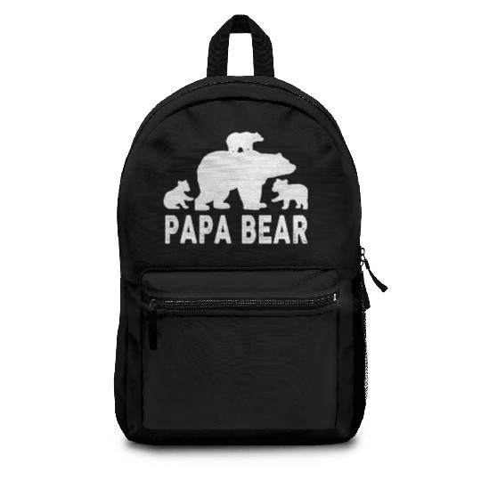Papa Bear Fathers Day 3 Cubs Kid Backpacks