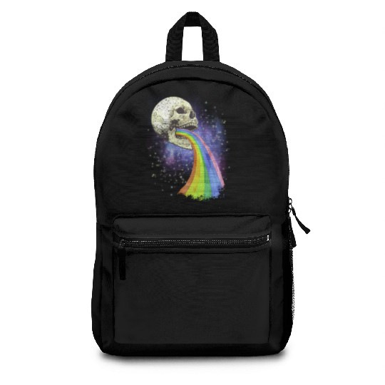 Goth Rock Satan Unicorn Festivals Death Metal Backpacks