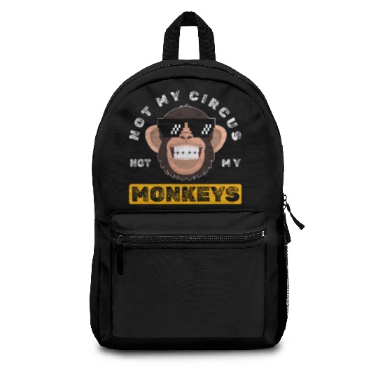 Not my Circus, not my Monkeys! Funny Animal Monkey Backpacks