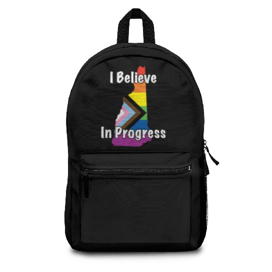 New Hampshire Pride Believe in Progress Flag Backpacks