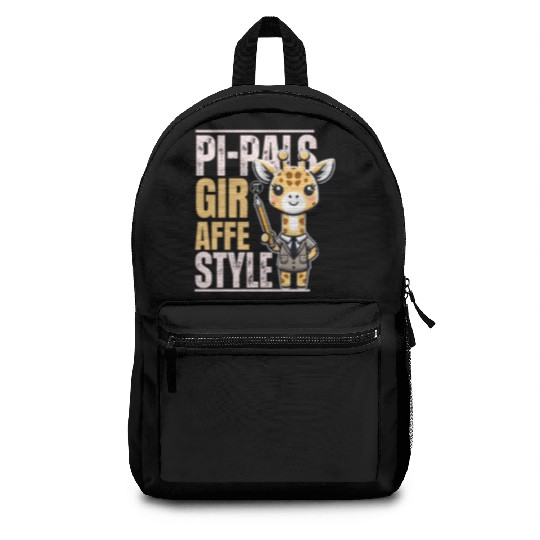 funny pi giraffe teacher, Funny Math Teacher Backpacks