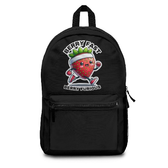 Berry Fast Berry Furious Running Strawberry Backpacks