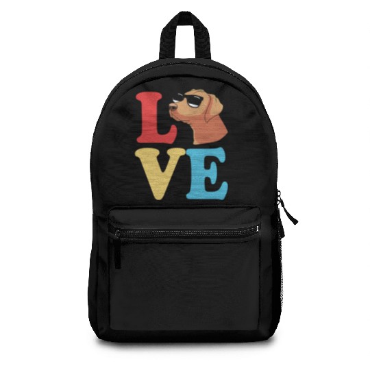 Dog Lover Rhodesian Ridgeback Dog With Sunglasses Backpacks