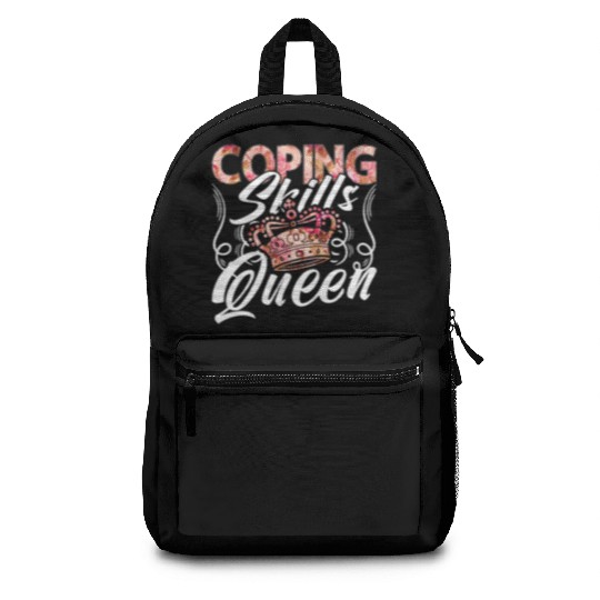 School Counselor Coping Skills Queen Social Worker Backpacks