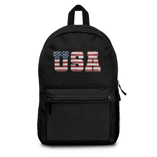 USA Patriotic American Flag Men Women Kids Backpacks