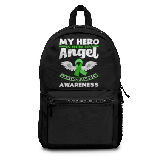 My Hero Is Now My Angel Gastroparesis Awareness Backpacks