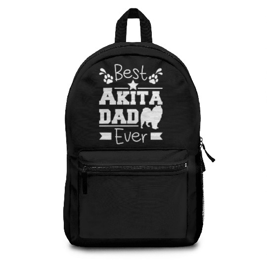 Beat akita dad ever Backpacks