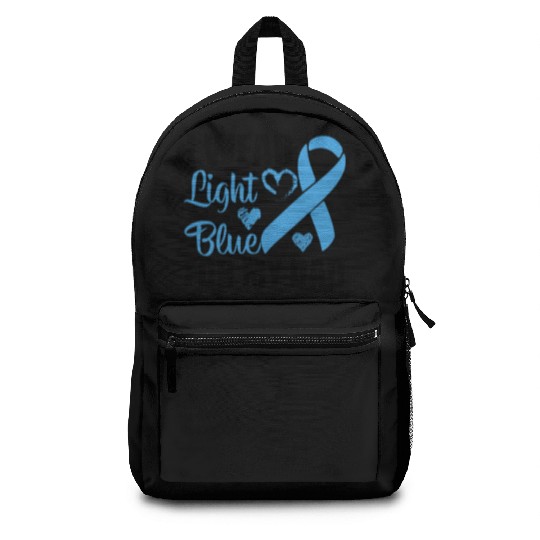 I wear Light Blue for my dad Prostate cancer Backpacks