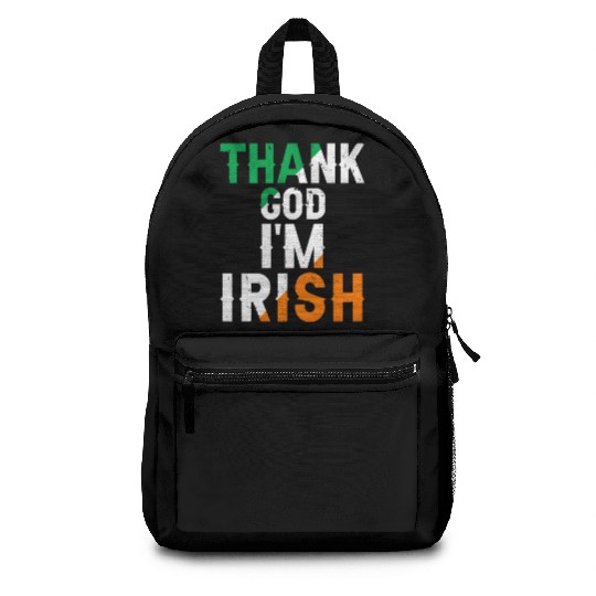 St Patricks Thank God Im Irish Premium Backpacks