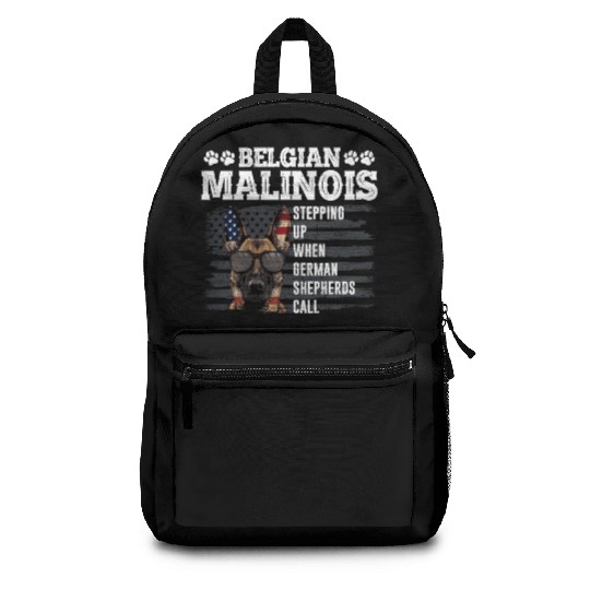 BELGIAN MALINOIS STEPPING UP WHEN SHEPHERDS CALL Backpacks