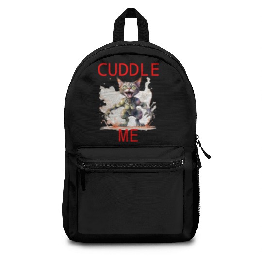 sweet alien cat meow Backpacks