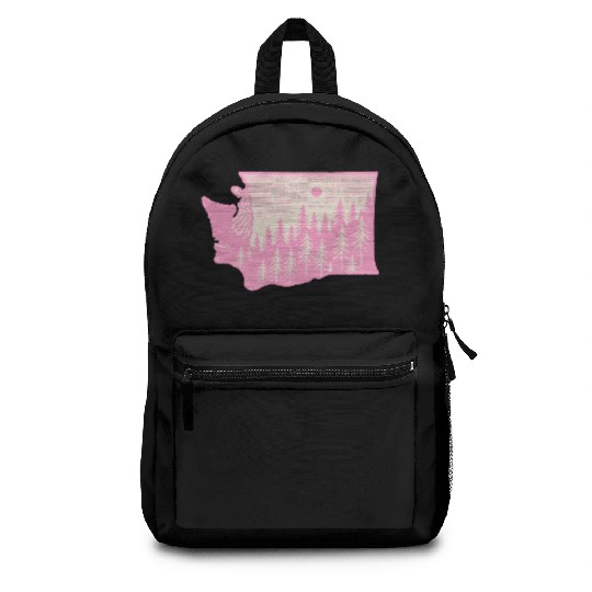 Washington DC Wild Outline State Backpacks
