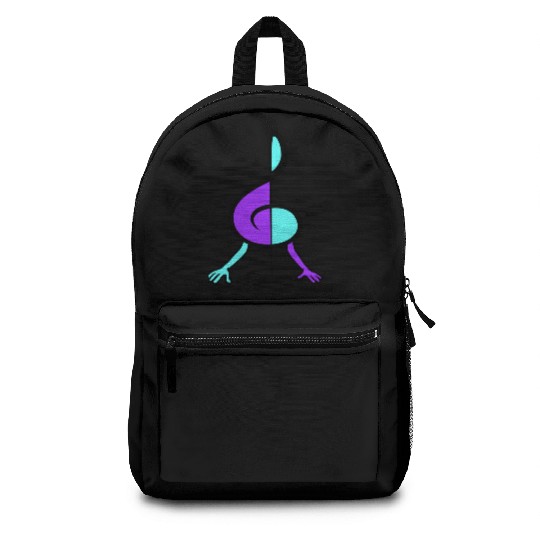 Music Clef Note Record Plate Vinyl DJ Party Treble Backpacks