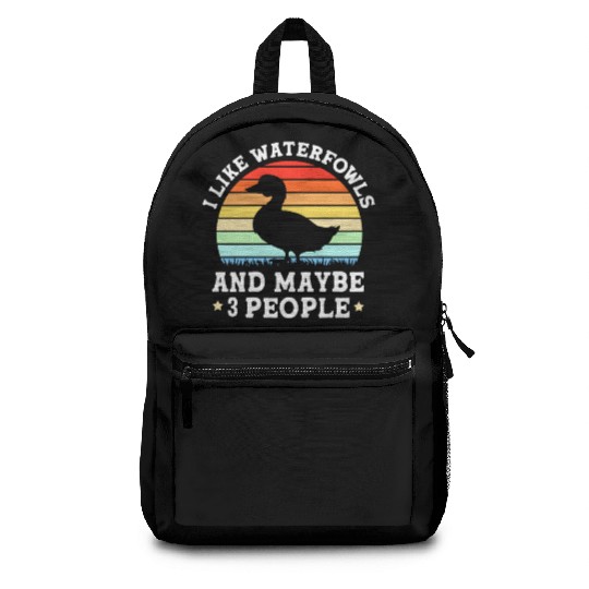 Duck Hunting Waterfowls And Maybe Three People Backpacks