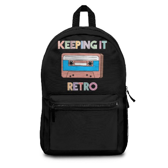 KEEPING IT RETRO - 90's RETRO CASSETTE TAPE DESIGN Backpacks