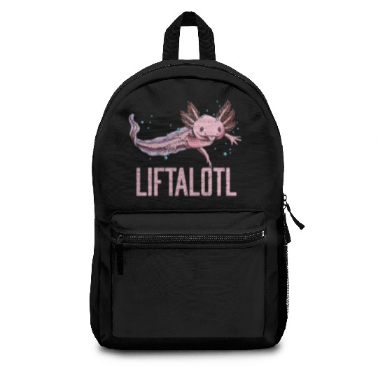 Liftalotl Workout Axolotl Gym Salamander Funny Wei Backpacks